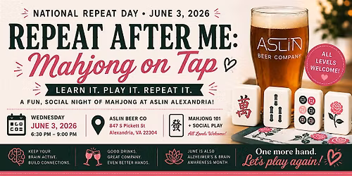 Repeat After Me: Mahjong on Tap at Aslin ALX