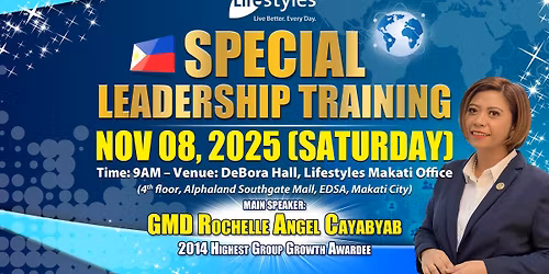 SPECIAL LEADERSHIP TRAINING - NOVEMBER 8, 2025