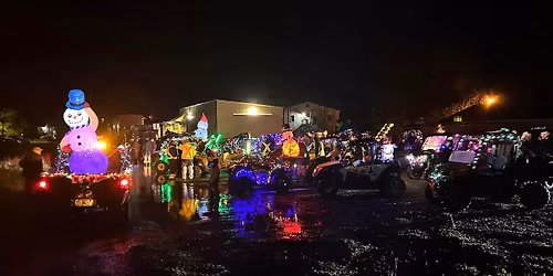 RAILBED PARADE OF LIGHTS RIGHT AFTER BERWICKS CHRISTMAS PARADE