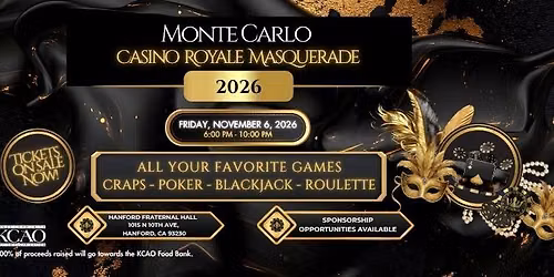Monte Carlo Casino Night Fundraiser