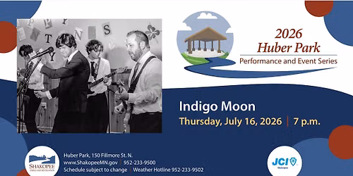 Huber Park Performance and Event Series - Indigo Moon