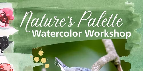 Nature\u2019s Palette Watercolor Workshop: Cerulean warbler