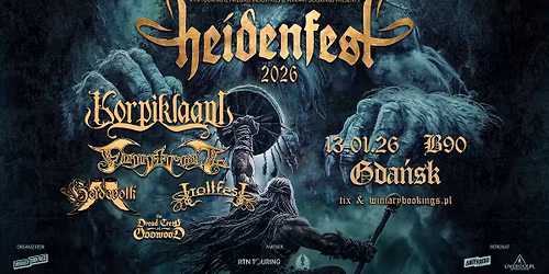 HEIDENFEST 2026: KORPIKLAANI + inni \/ 13.01.26 \/ B90, Gda\u0144sk