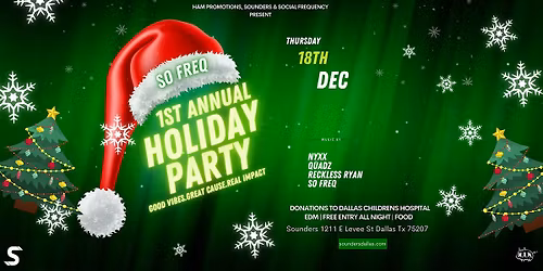 Social Frequency Holiday Party 12\/18 - Dallas, TX