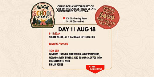 Back to School Camp - Mega Camp Watch Party Day 1