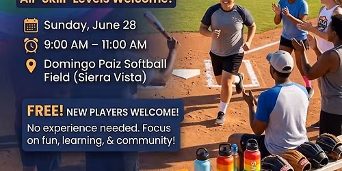 ​🥎 SALSA Sunday Softball Practice 🥎