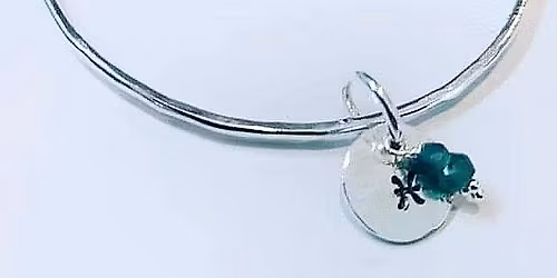 Silver bangle and charm workshop