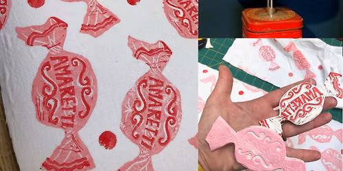 Handprinted Lampshade