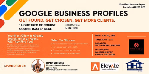 Google Business Profiles for Realtors!
