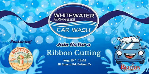 WhiteWater Express Carwash Grand Opening Ribbon Cutting Celebration