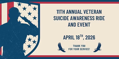 11th Annual Veteran Suicide Awareness Ride and Event
