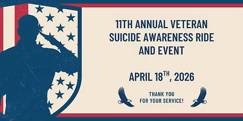 11th Annual Veteran Suicide Awareness Ride and Event