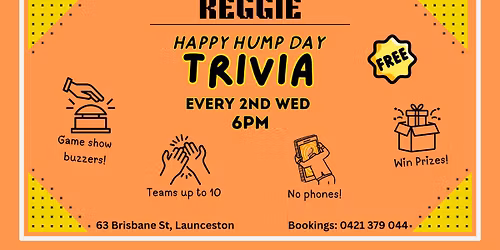 Free Happy Hump Day Trivia at Reggie!