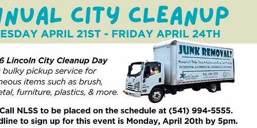 Lincoln City Annual City Cleanup 2026
