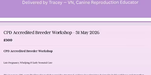 CPD Accredited Breeder Workshop 