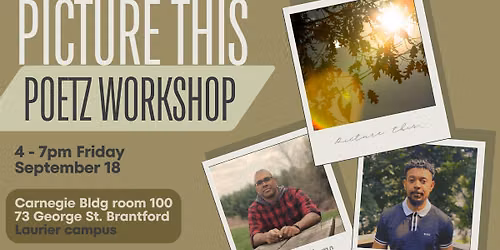 Picture This: Poetz Workshop with Steffan Williams & Linzey Corridon