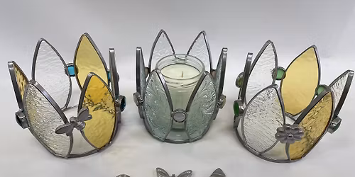 Stained Glass Candle Shelter Class @ Stallings Stained Glass 5288 Morrish Road Swartz Creek MI 48473