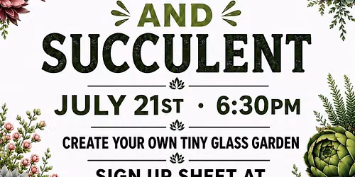 Sip and Succulent