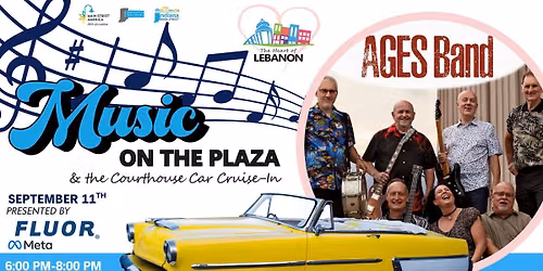 Music on the Plaza & Courthouse Cruise-In feat. AGES Band
