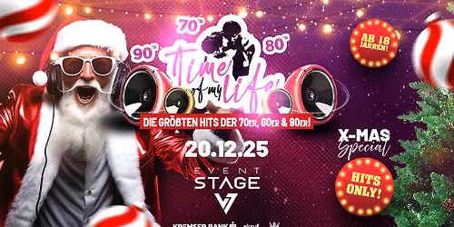 TIME OF MY LIFE - Hits der 70er, 80er und 90er @Eventstage Krems