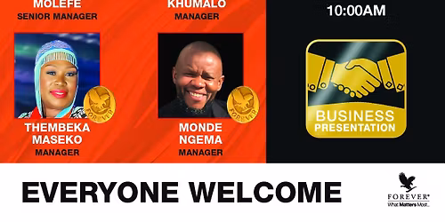 Forever Business Presentation JHB Product Centre (Edenvale) - Gauteng