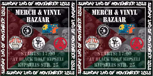 Merch & Vinyl Bazaar at Black Hole Kipseli !