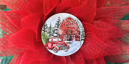 Winter Mesh Wreath Class