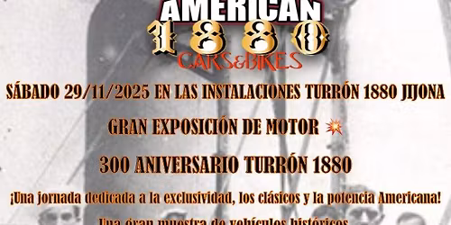 300 ANIVERSARIO TURRON  1880 EXPOSICION MOTOR AMERICANO