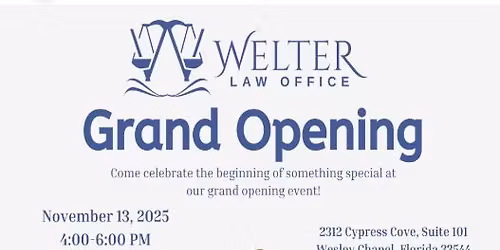 Ribbon Cutting Welter Law Office