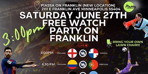 FIFA WATCH PARTY AT PIASSA ON FRANKLIN