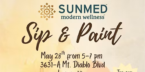 Sip & Paint at Sunmed Wellness - Lafayette