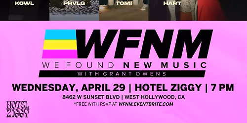 Lobo Tomi, The PRVLG, Mia Hart, Devin Kowl, LEEDY