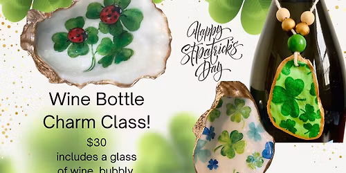 Oyster Wine Bottle Charm & Sip!