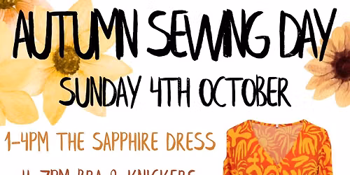 AUTUMN SEWING DAY - SAPPHIRE DRESS & BRA\/KNICKERS 