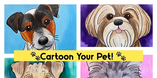 Cartoon Your Pet - Only \u00a330 Beginners Paint Party 