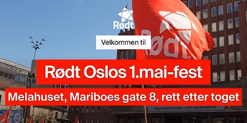 R\u00f8dt Oslos 1. mai-fest