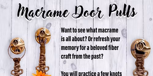 Macrame Door Pull