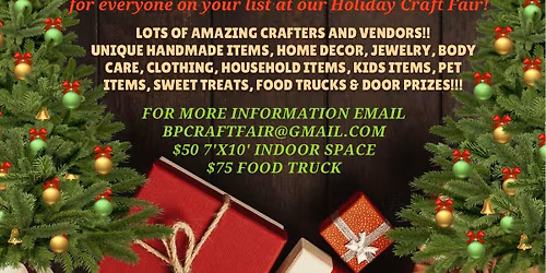 Brooke Point Dance Team & Athletics Boosters Holiday Craft Fair