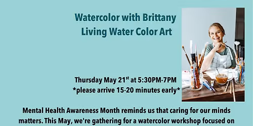 Watercolor with Brittant Living Water Color Art