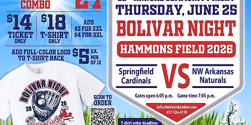 Bolivar Night at the Springfield Cardinals