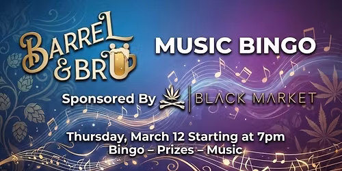 Music Bingo Sponsored by Black Market