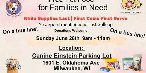 Free Pet Food & Supplies For Pet Families In TOUGH TIMES