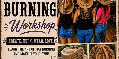 Hat Burning Workshop at Millie\u2019s Filling Station