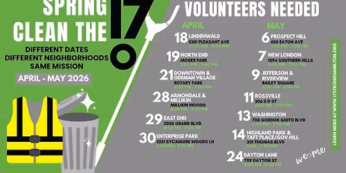 Spring Clean the 17: Highland Park & Taft Place \/ Governor's Hill Cleanup