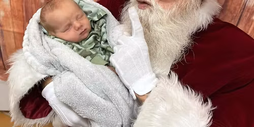 SANTA AT THE TRAIN SHOP