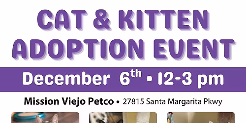 CARMA Cat Adoption Event - Mission Viejo Petco