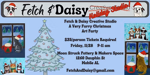 Art Party! A Very Furry Christmas Paint Party