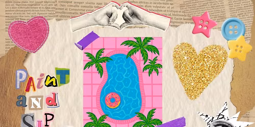 Summer Pool Paint & Sip at Stroke of Genius