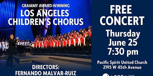 Los Angeles Children\u2019s Chorus in concert in Vancouver