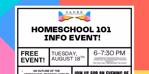 Homeschool 101 Info Event